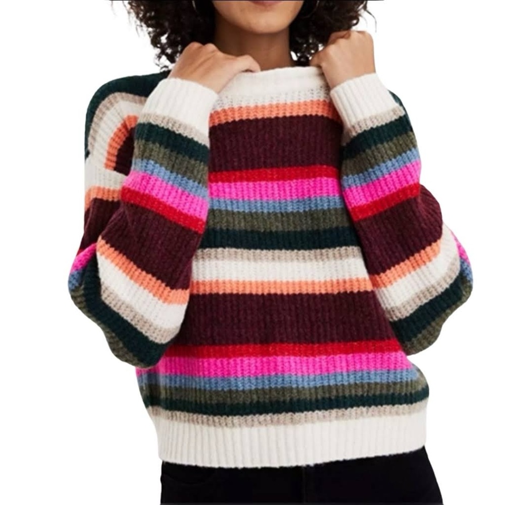 American Eagle Rainbow Striped Sweater